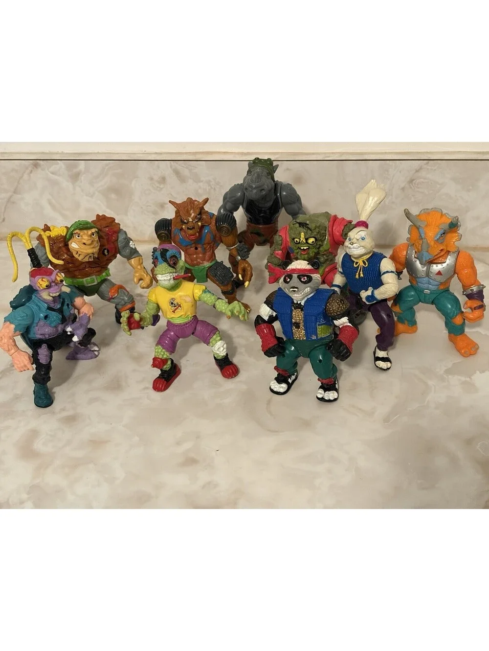 Vintage 1988 1991 TMNT Teenage Mutant Ninja Turtles Villains Lot Of 9 Toys
